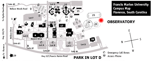 Observatory Parking Map
