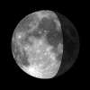 A waning gibbous moon image.